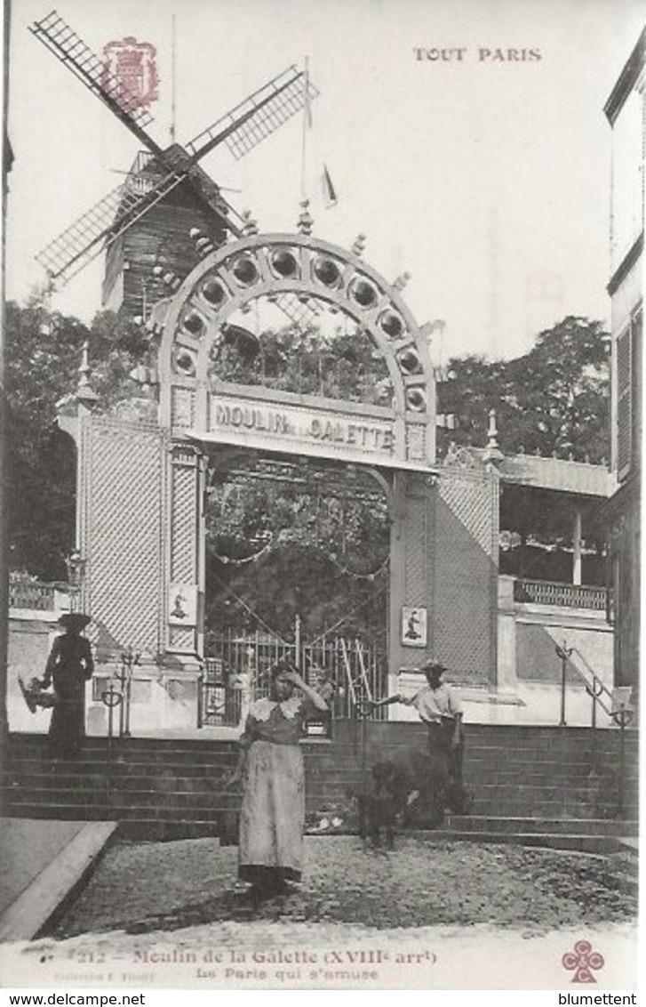 CPA - TOUT PARIS 212 - Moulin De La Galette (XVIIIème Arrt) Editeur FLEURY - Distretto: 17