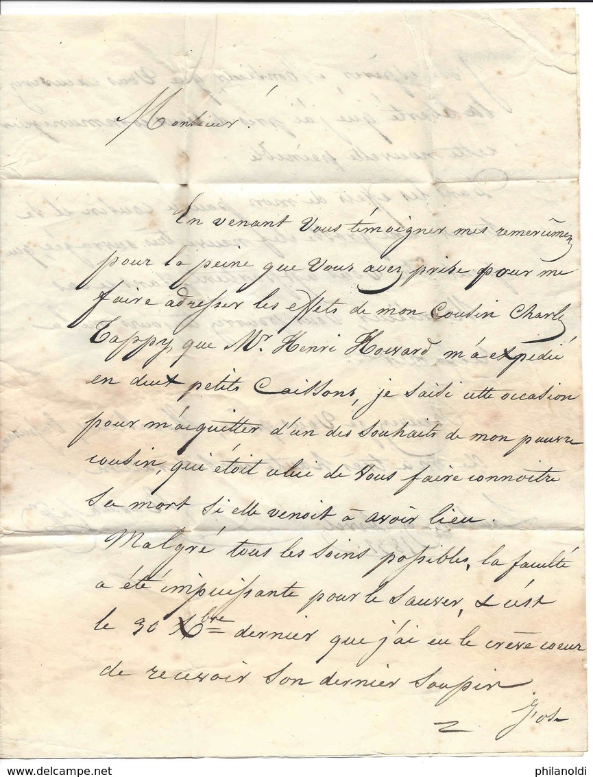 SUISSE - GB LONDON 1831 Lettre Avec Cachet Linéaire LAUSANNE Pour Légation Britannique Downing Street, SUISSE PONTARLIER - ...-1845 Vorphilatelie