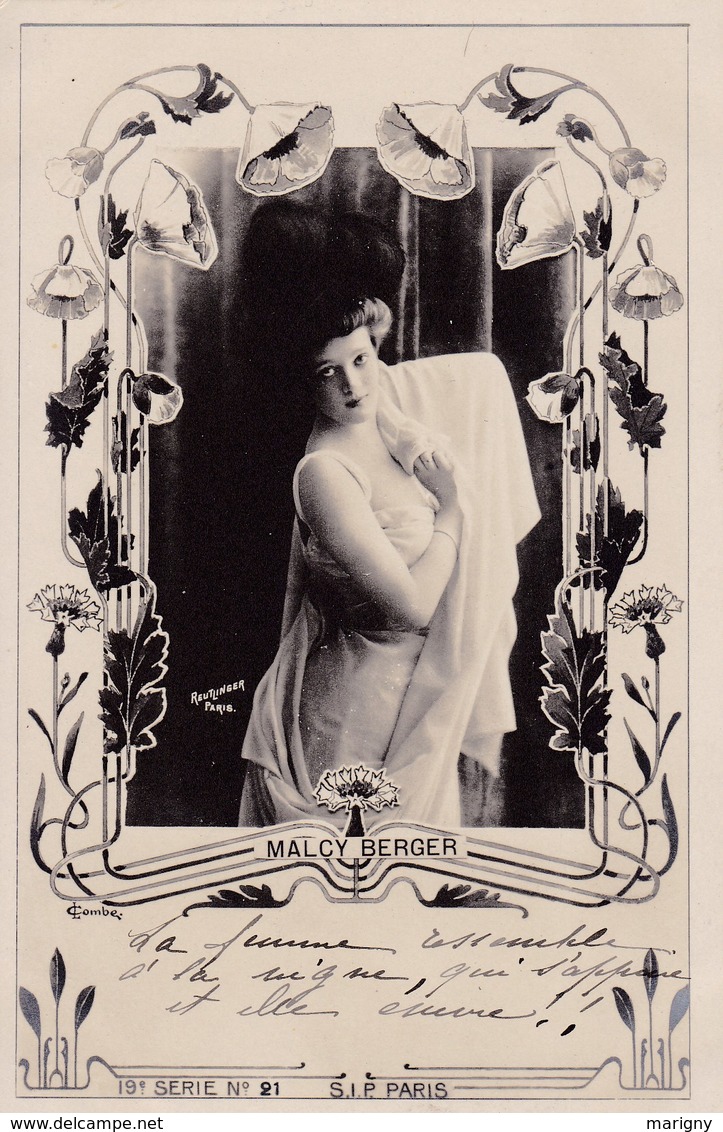 CARTE FANTAISIE . CPA . PORTRAIT JEUNE FEMMES . - Femmes