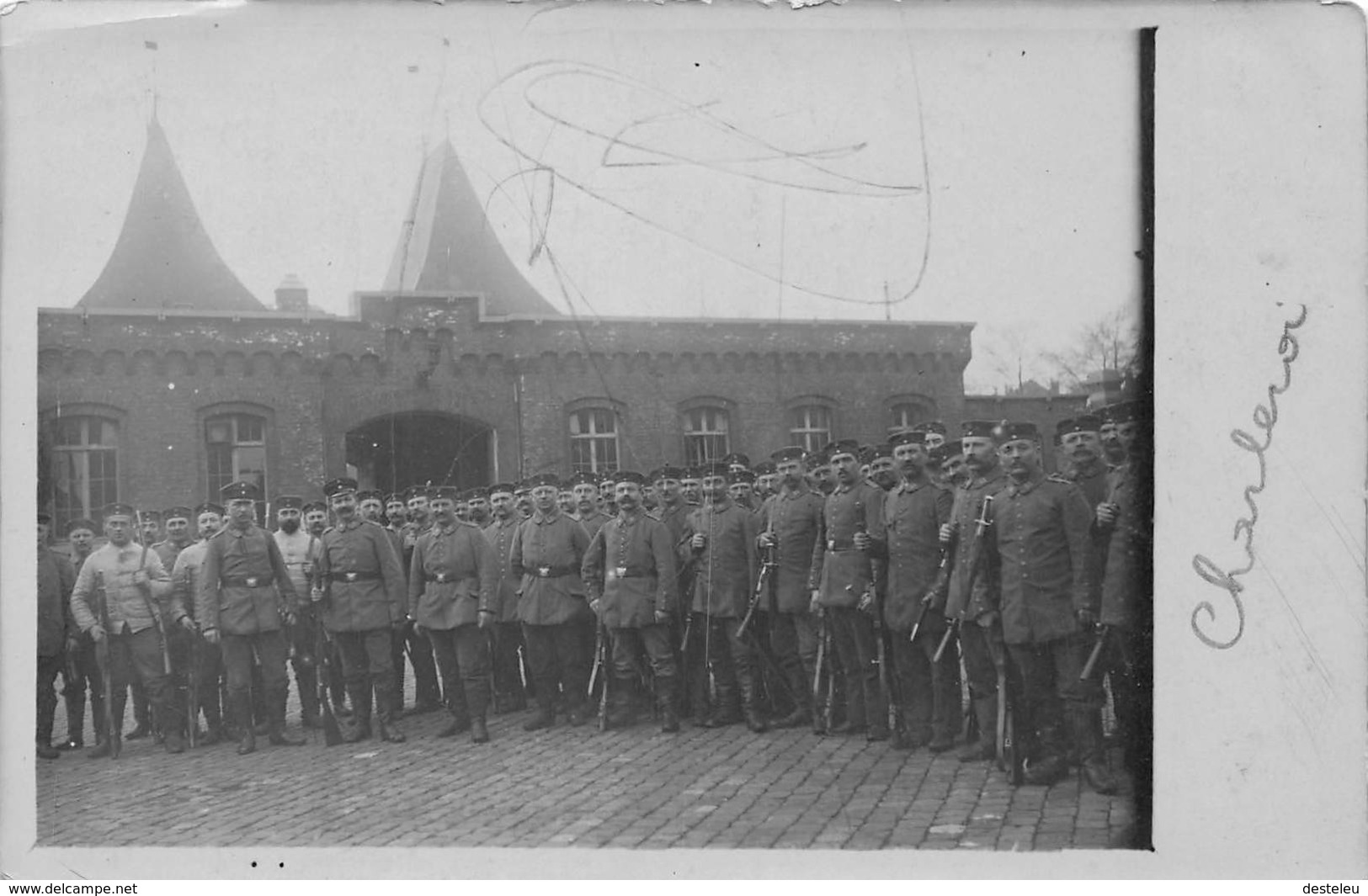 Photo Postcard 1915 Soldats à  Charleroi - Charleroi
