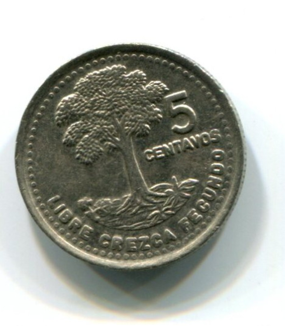 1992 Guatemala 5 Centavos Coin - Guatemala