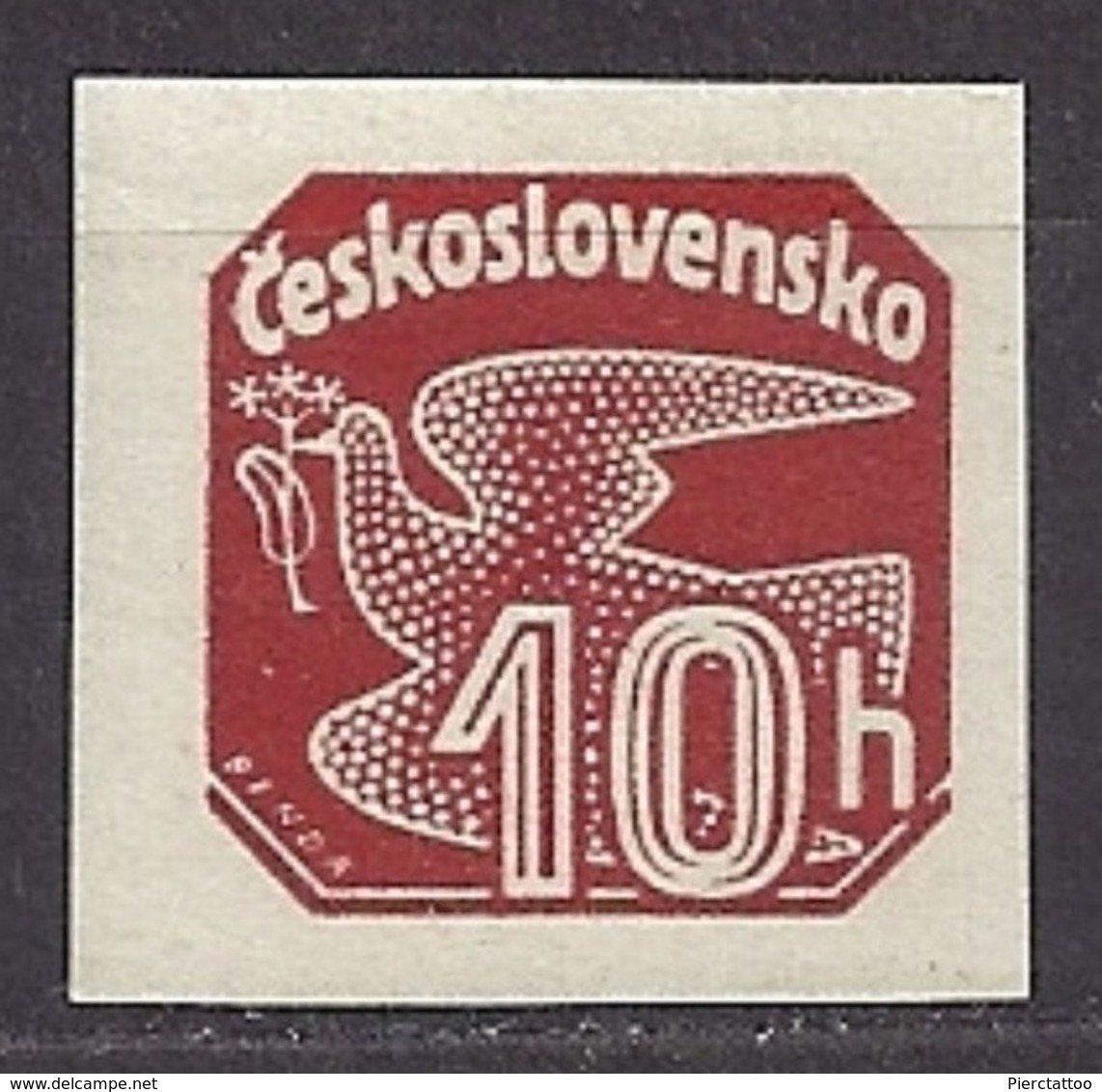 Colombe (Oiseau/Animaux) - Tchécoslovaquie - 1937 - YT 21 - Neuf - Newspaper Stamps