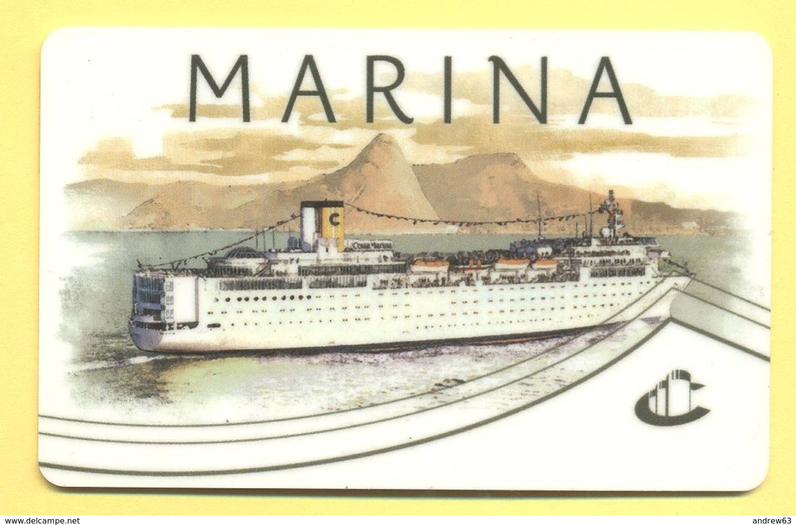 ITALY - COSTA - MARINA - CRUISE CABIN KEY CARD - Amacard - Chiavi Elettroniche Di Alberghi