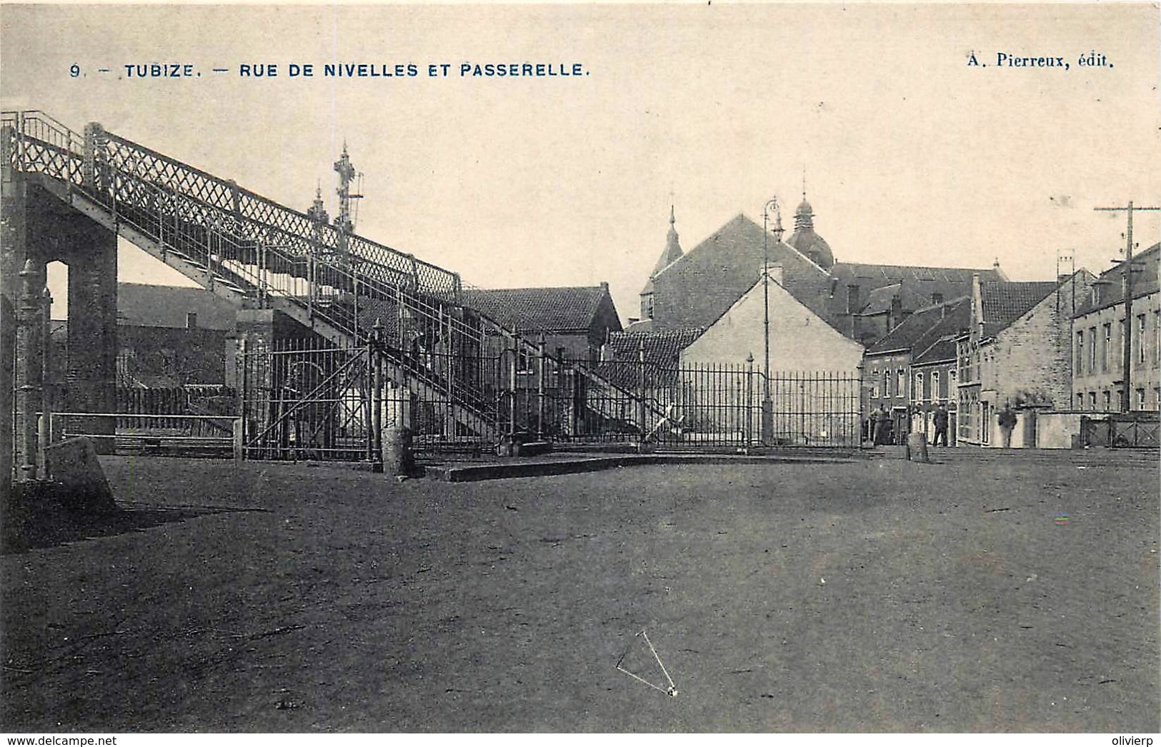 Belgique - Tubize - Rue De Nivelles Et Passerelle - Tubize