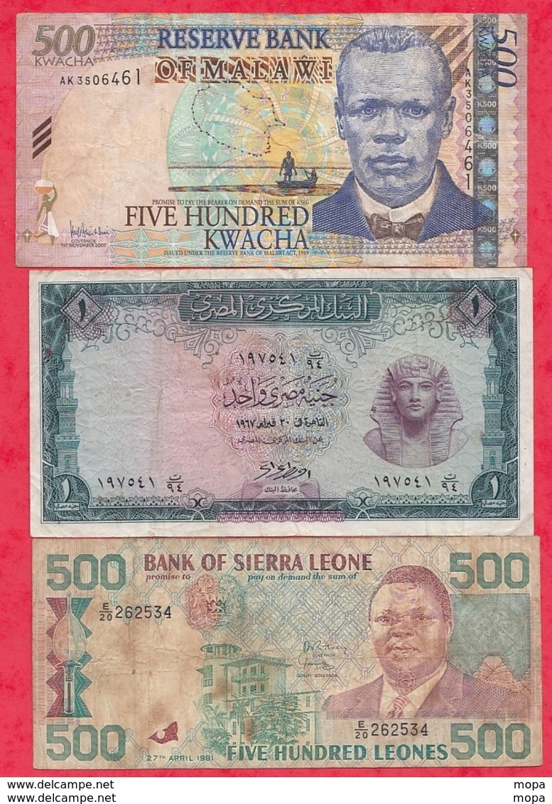 Autres-Afrique 8 Billets 6  Dans L 'état Et 2 état Moyen   Lot N °1 - Autres - Afrique