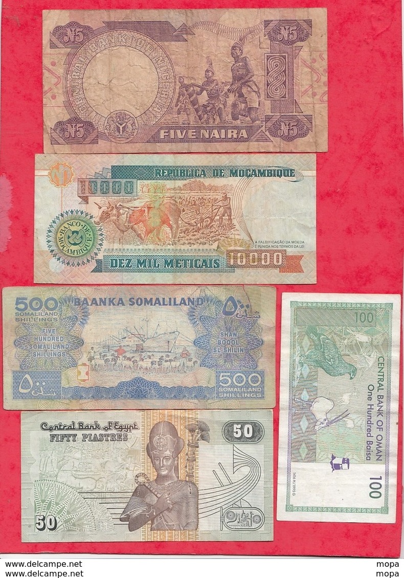 Autres-Afrique 8 Billets 6  Dans L 'état Et 2 état Moyen   Lot N °1 - Autres - Afrique