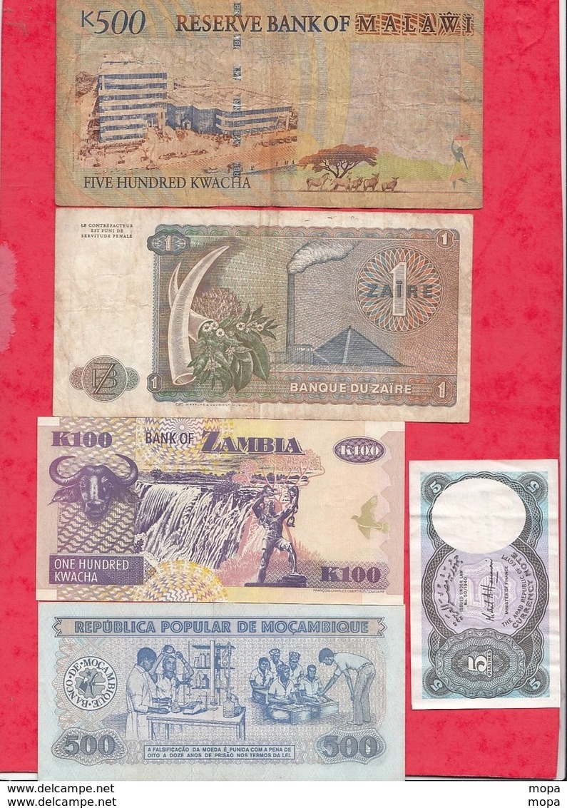 Autres-Afrique 9 Billets  6 Dans L 'état 2 état Moyen Et 1 Usagé   Lot N °3 - Autres - Afrique