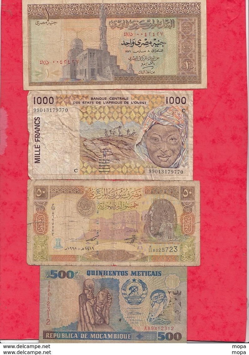 Autres-Afrique 9 Billets  6 Dans L 'état 2 état Moyen Et 1 Usagé   Lot N °3 - Autres - Afrique