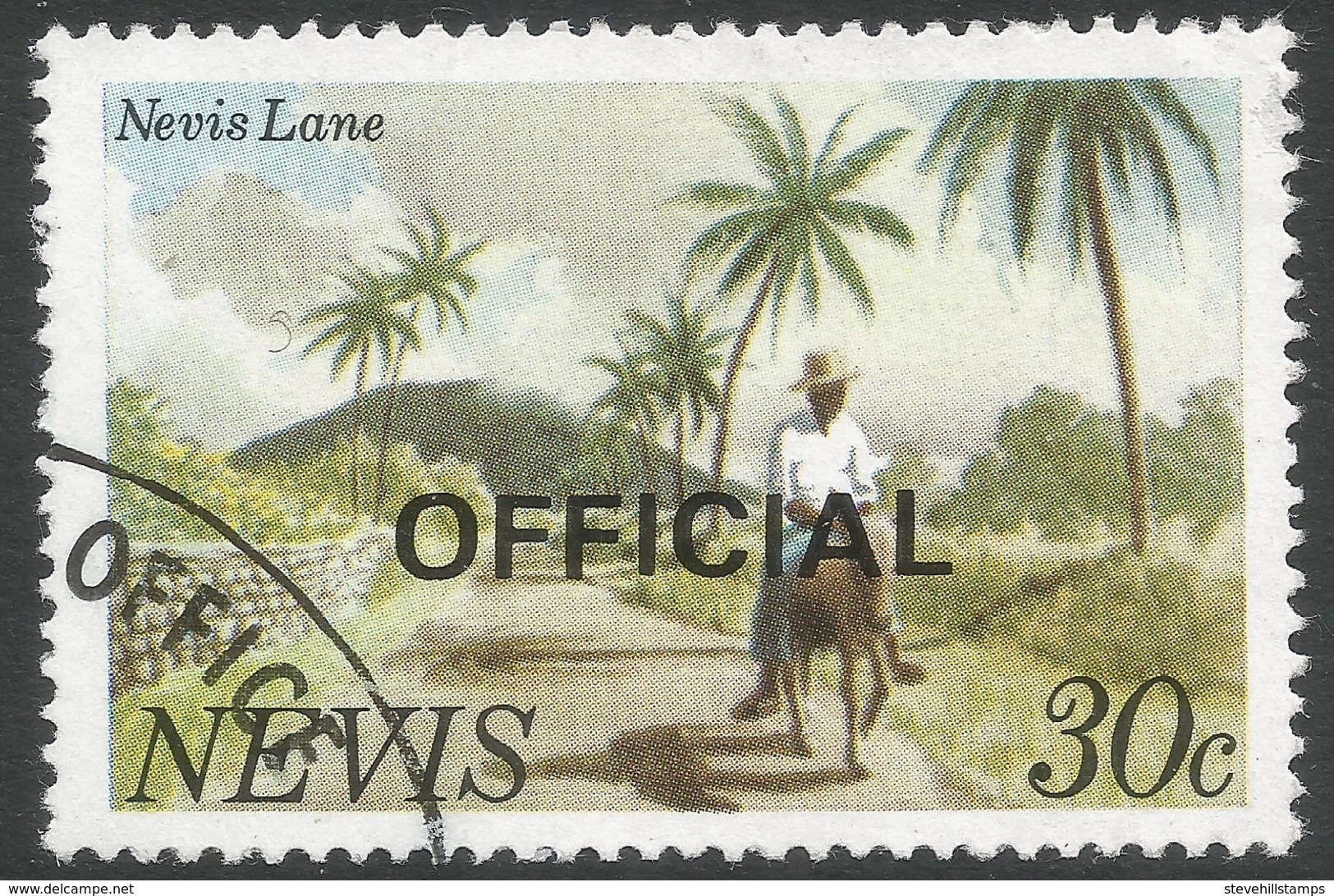 Nevis. 1981 Official. 30c Used. SG O14 - St.Kitts And Nevis ( 1983-...)