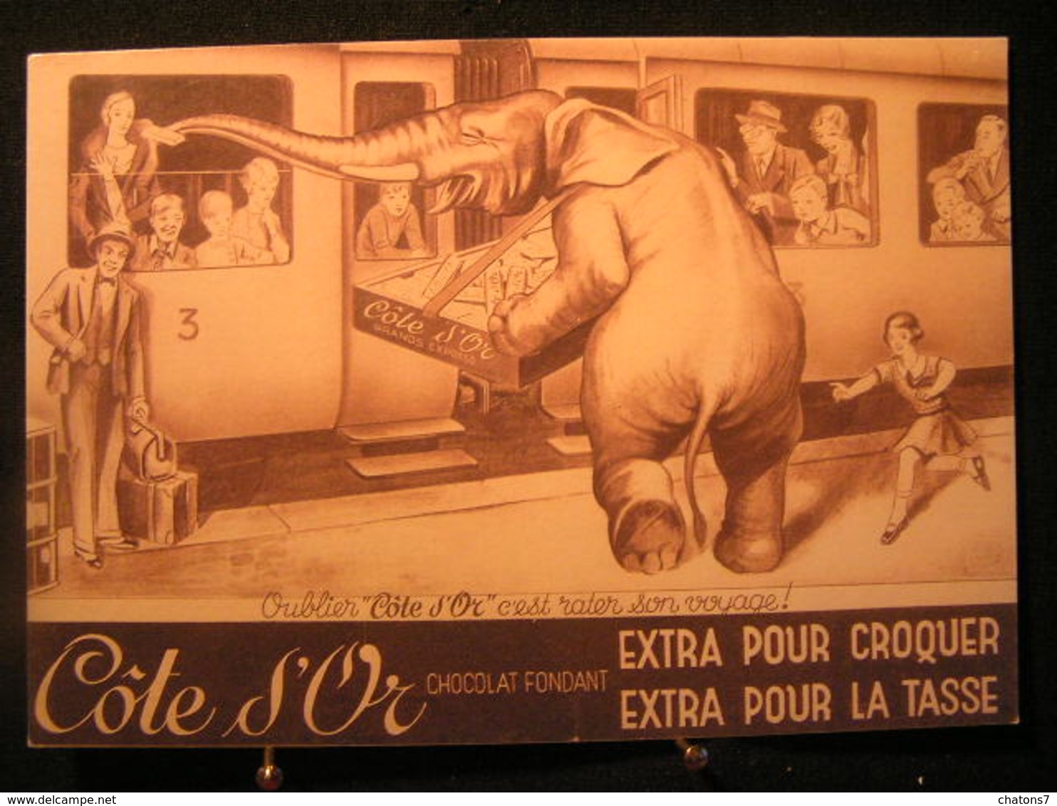 AN - 202- Publicité - Chocolat Côte D'Or " Oublier C'est Rater Son Voyage" Extra Pour Croquer - Extra Pour La Tasse. - Chocolade