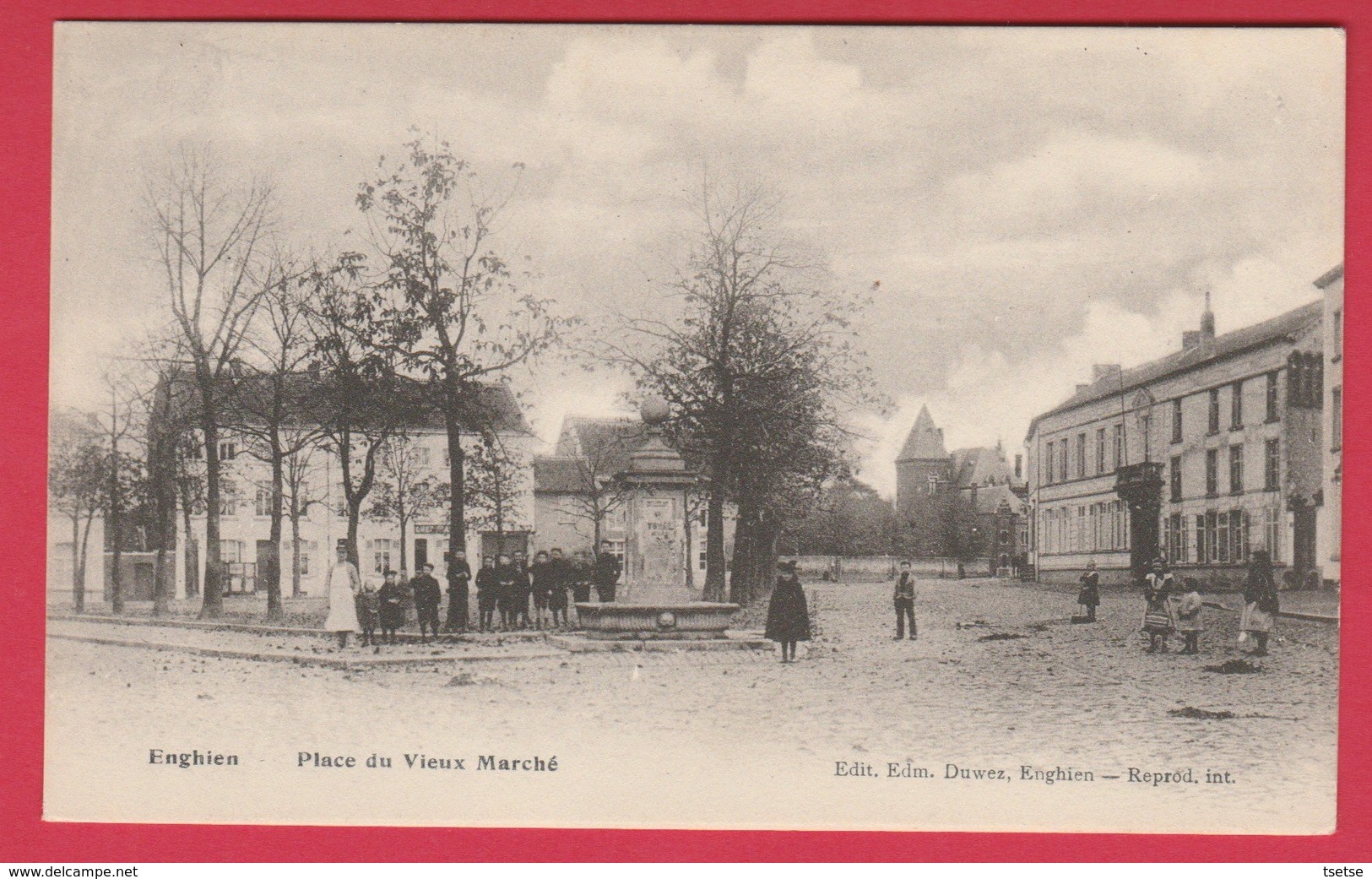 Enghien - Place Du Vieux Marché ... Groupe D'enfants ( Voir Verso ) - Edingen