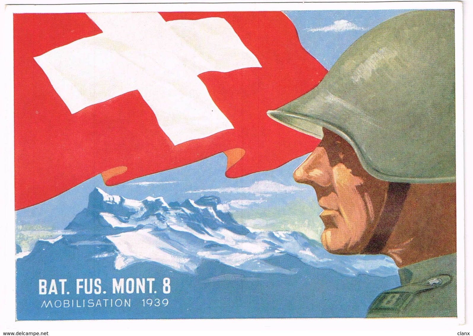 Einheitskarte Bat Fus Mont 8 - WWII - 1939 - Mon