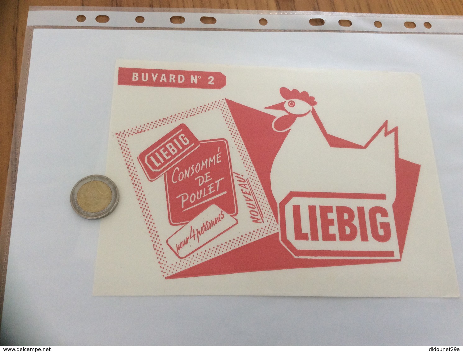 Buvard * «LIEBIG - N°2 CONSOMMÉ DE POULET » - Soep En Saus