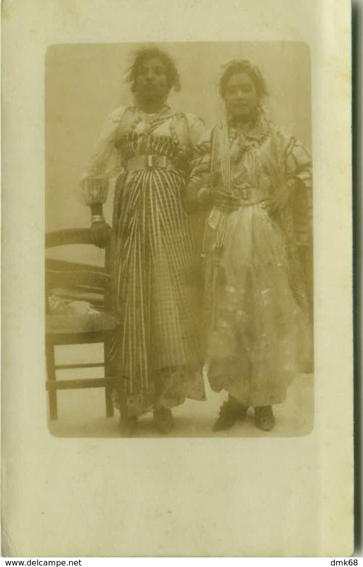 AFRICA - LIBYA / LIBIA - DONNE IN COSTUME - RPPC POSTCARD 1910s (BG3487) - Libia