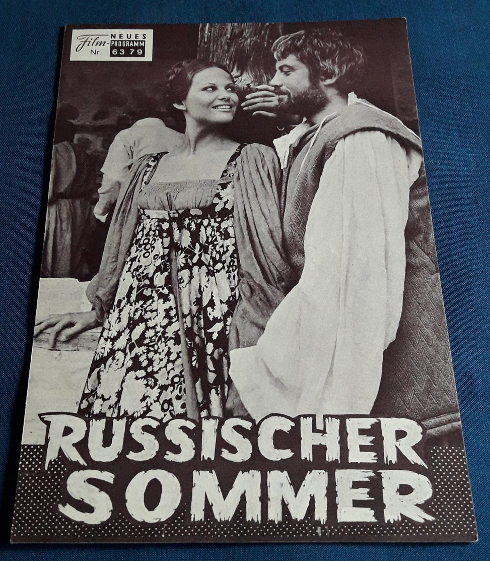 Claudia Cardinale, Oliver Reed, John McEnery > "Russischer Sommer" > Altes NFP-Filmprogramm '1973 (fp345) - Zeitschriften