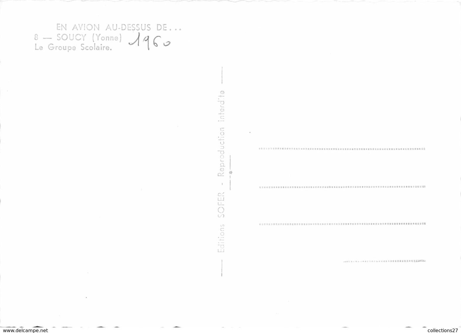 89-SOUCY-LE GROUPE SCOLAIRE VU DU CIEL - Soucy