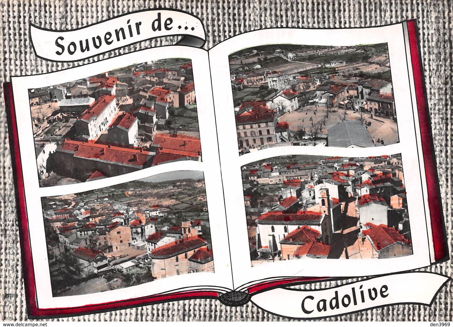 CADOLIVE - Centre Du Village - Place Des Ecoles - Vue Générale - Quartier De L'Eglise - Livre Ouvert - Autres & Non Classés