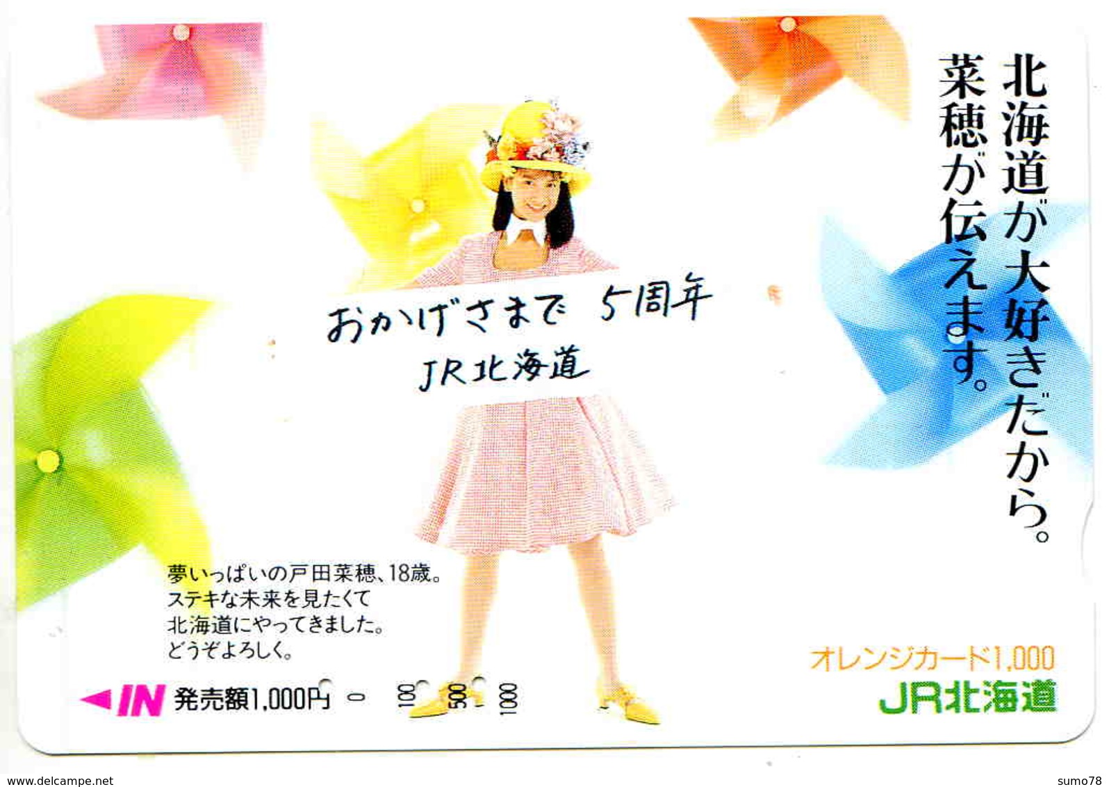 FEMME - WOMAN - GIRL - Carte  Prépaid Japon - Personen