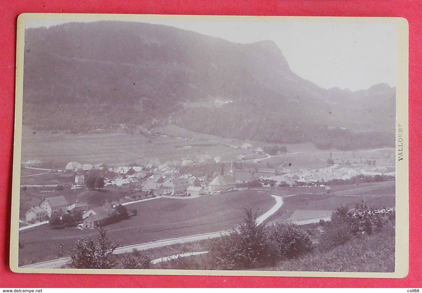 1880-1890 Photo Format Cabinet Vallorbe CH Suisse Dos Scanné éditeur Non Précisé - Anciennes (Av. 1900)