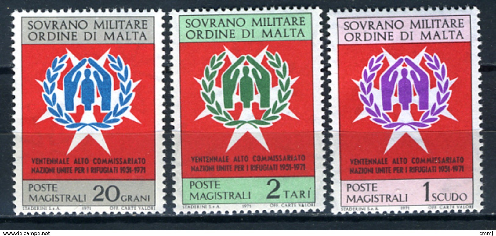 1971 - S.M.O.M. - Sovrano Militare Ordine Di Malta - Catg. Unif.  71/73 - Mint - NH - (VS10022015...) - Sovrano Militare Ordine Di Malta