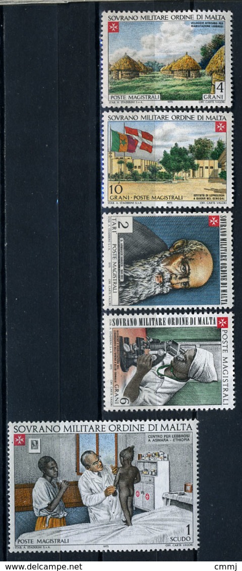 1973 - S.M.O.M. - Sovrano Militare Ordine Di Malta - Catg. Unif.  86/90 - Mint - NH - (VS10022015...) - Sovrano Militare Ordine Di Malta