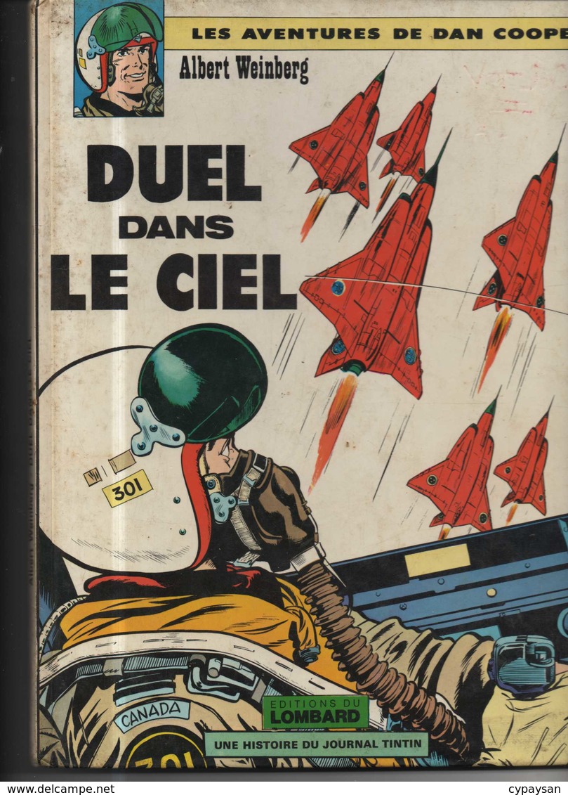 DAN COOPER T 05 Duel Dans Le Ciel  RE-EDITION BE LOMBARD  01/1977  Charlier Weinberg   (BI1) - Dan Cooper