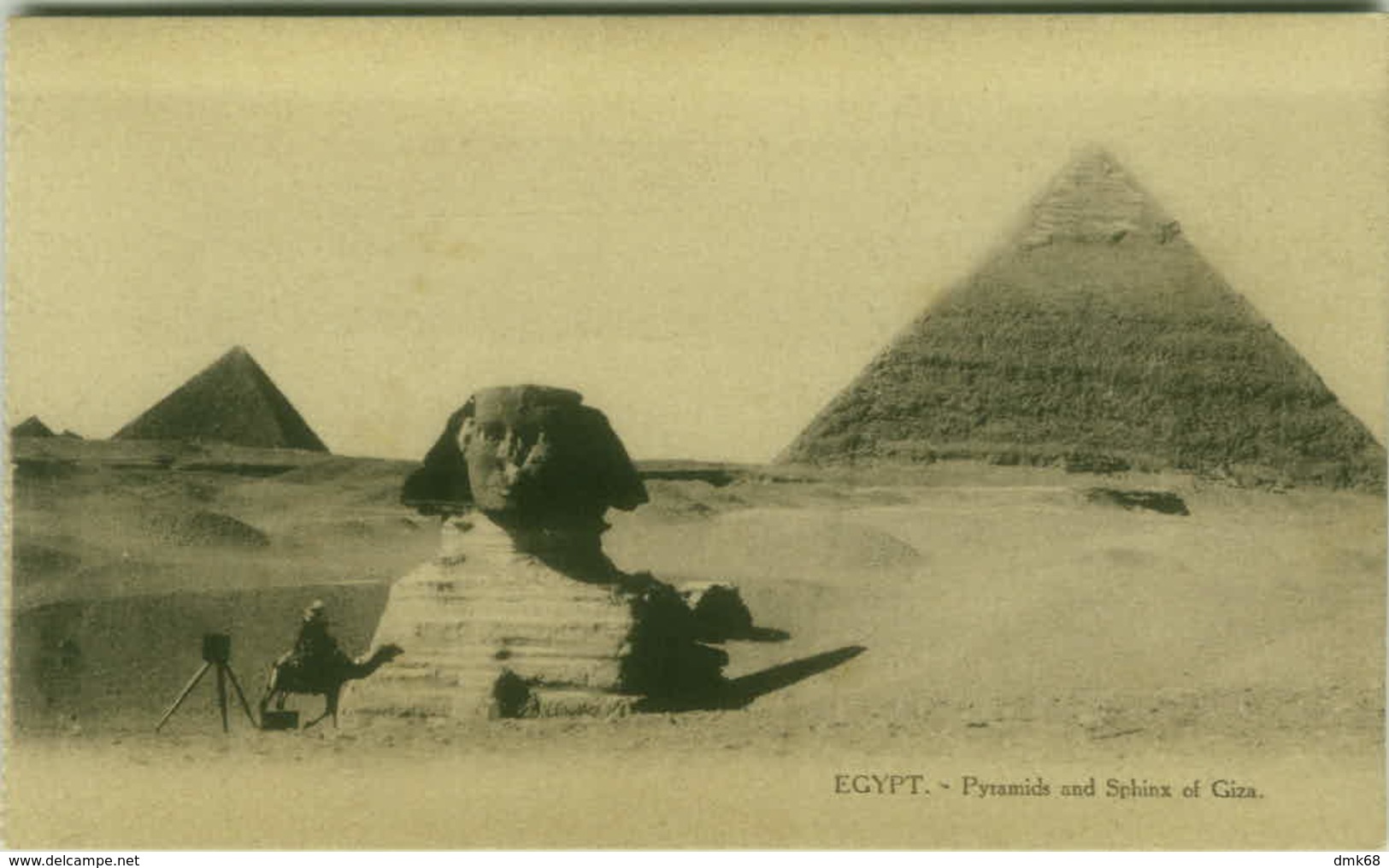 EGYPT - CAIRO - PYRAMIDS AND SPHINX OF GIZA - EDIT L.C. -  1910s (BG3494) - Cairo