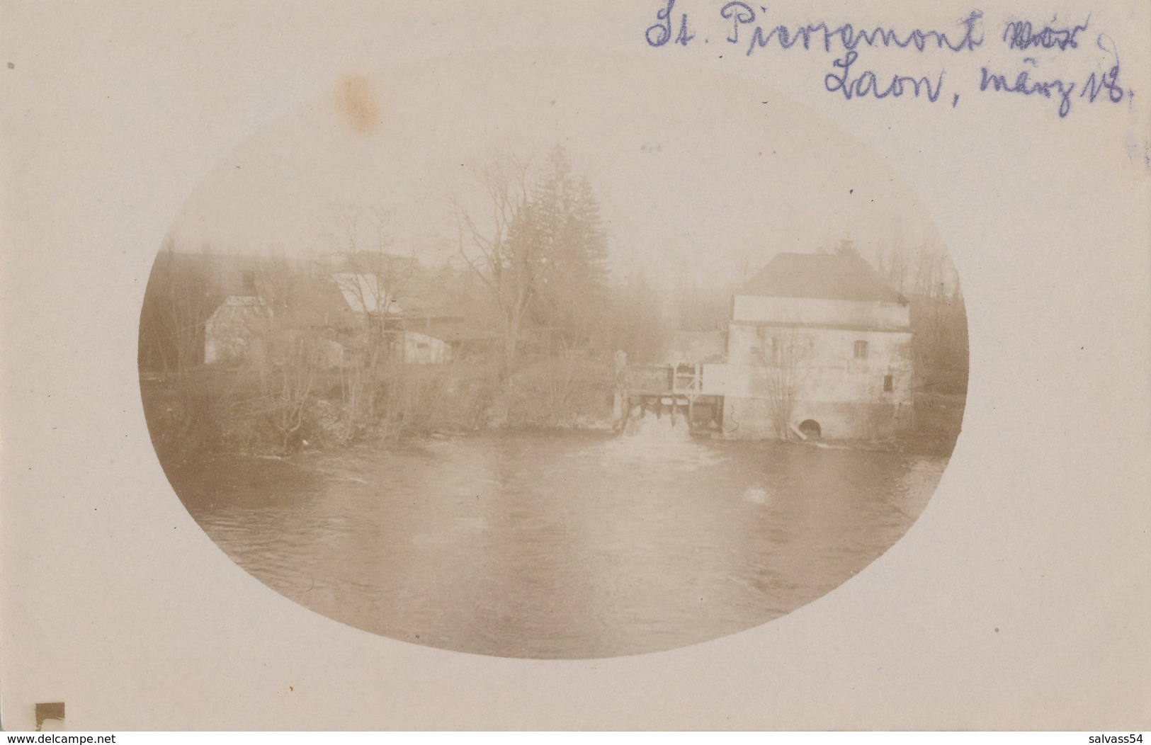 02) ST-PIERREMONT - Moulin - Carte-Photo Allemande - Mars 1918 - 1.WK - WW1 - Weltkrieg (LAON) - Laon