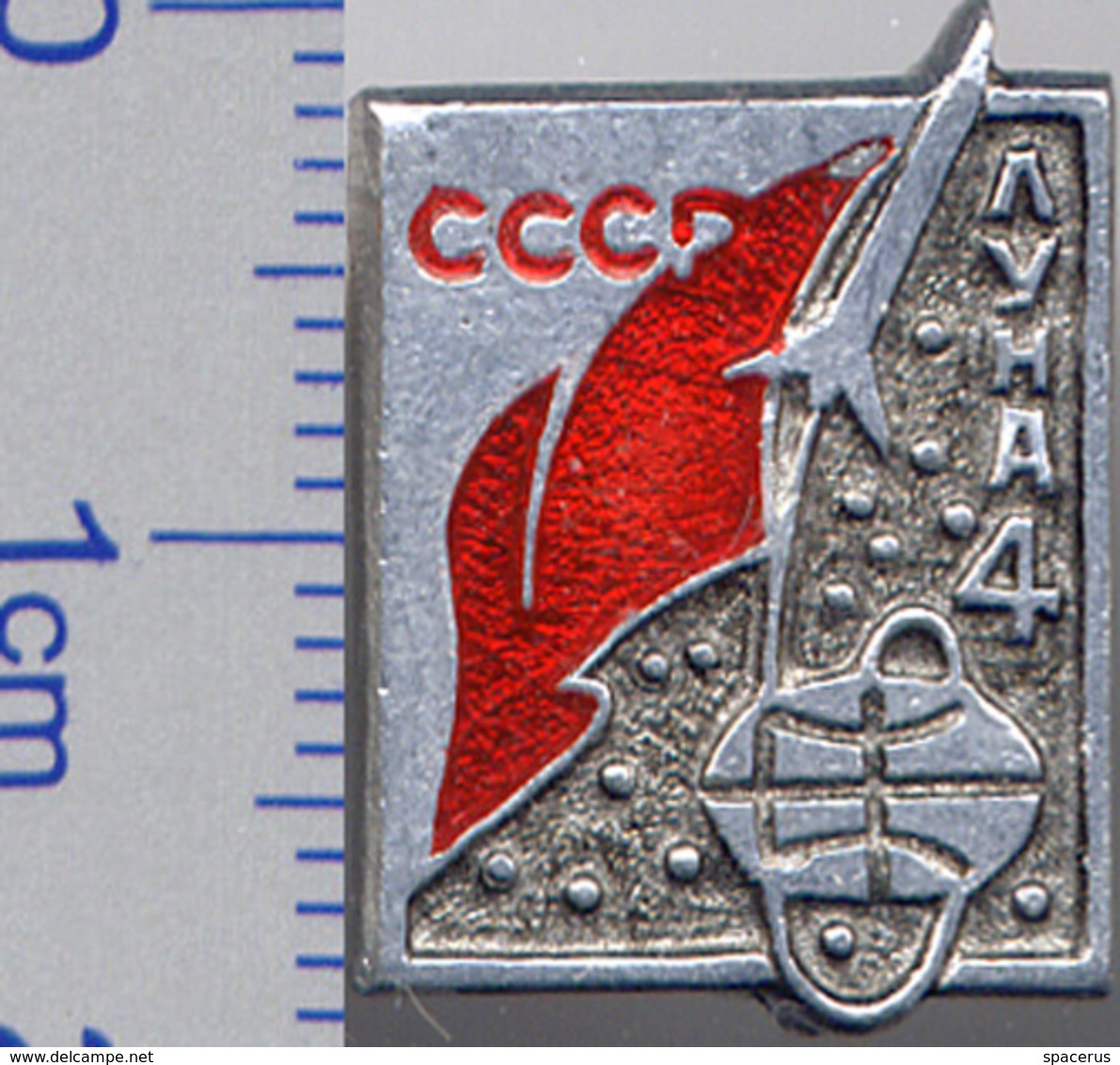 283 Space Soviet Russian Pin Interplanetary Station Luna-4 - Espacio