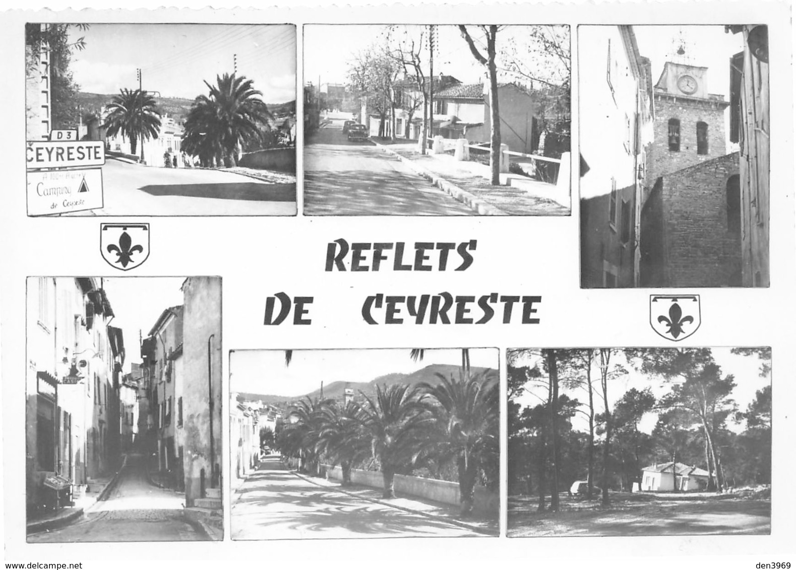 CEYRESTE - Entrée Du Village - Centre - Clocher - Rue Louis Cruvelier - Allée Des Palmiers - Camping - Collection Carta - Autres & Non Classés