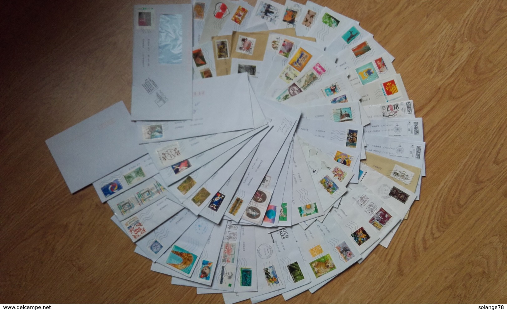 LOT DE 58 TIMBRES FRANCAIS SUR ENVELOPPES - Lots & Kiloware (mixtures) - Max. 999 Stamps