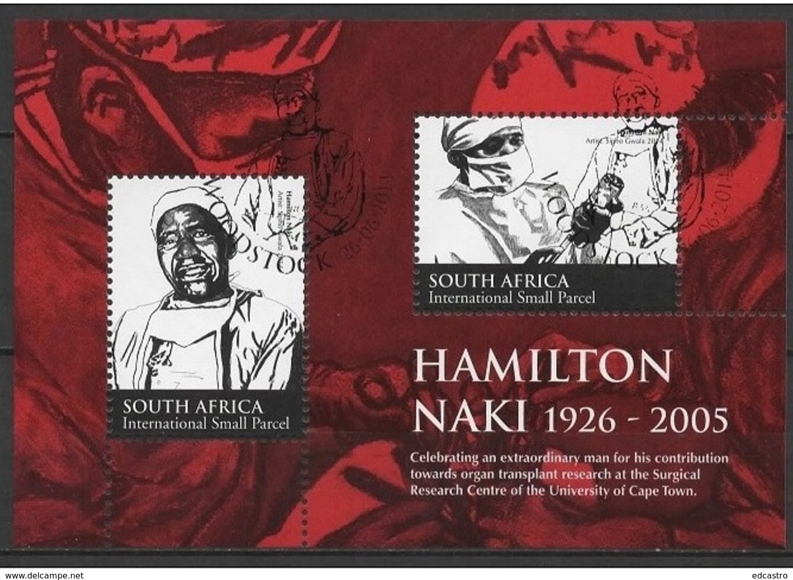 7.- SOUTH AFRICA 2014 HAMILTON NAKI.- ORGAN TRANSPLANT - Geneeskunde