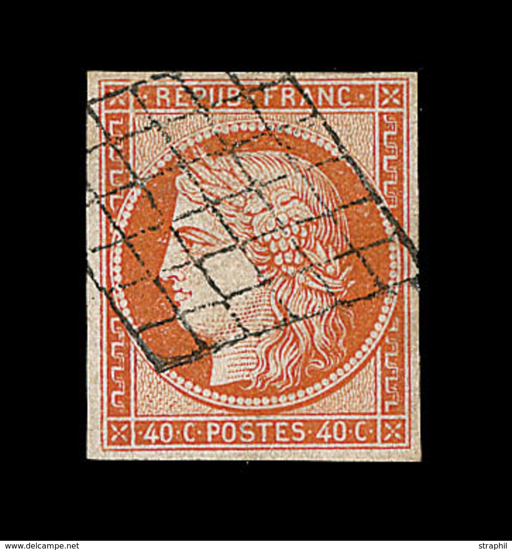 O EMISSION CERES 1849 - O - N°5 - 40c Orange - TB - 1849-1850 Cérès