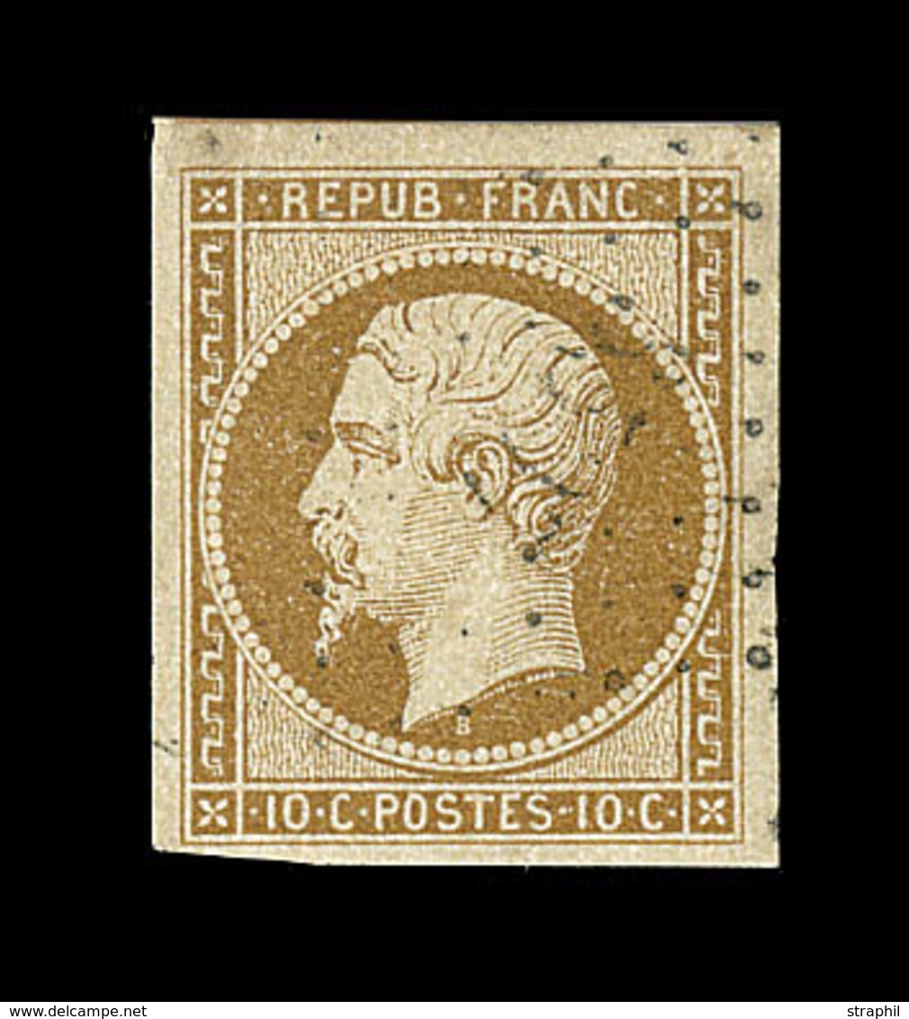 O EMISSION PRESIDENCE - O - N°9 - 10c Bistre - Signé Calves - TB - 1852 Louis-Napoléon