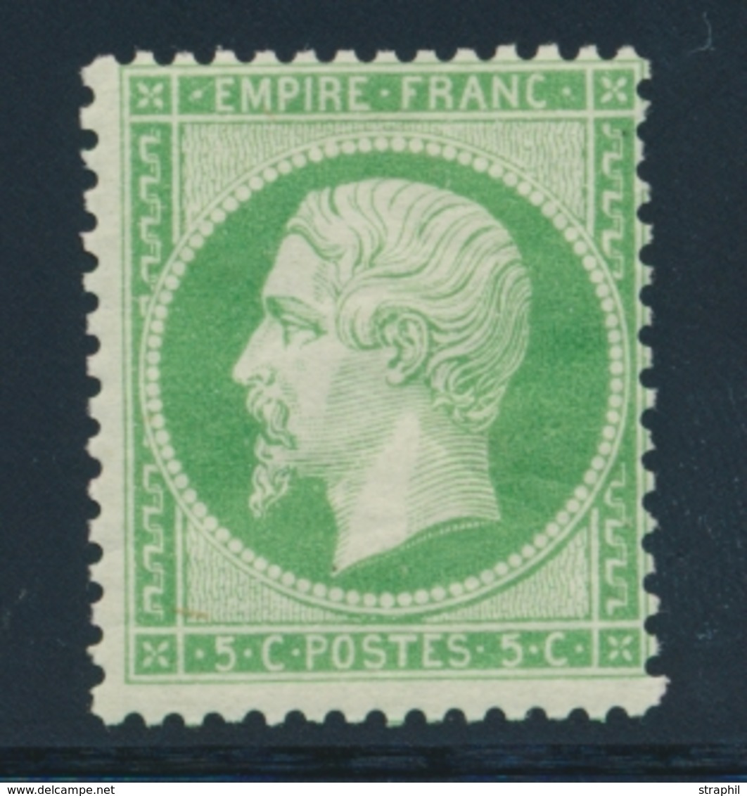 * NAPOLEON DENTELE - * - N°20 - 5c Vert - TB - 1862 Napoléon III