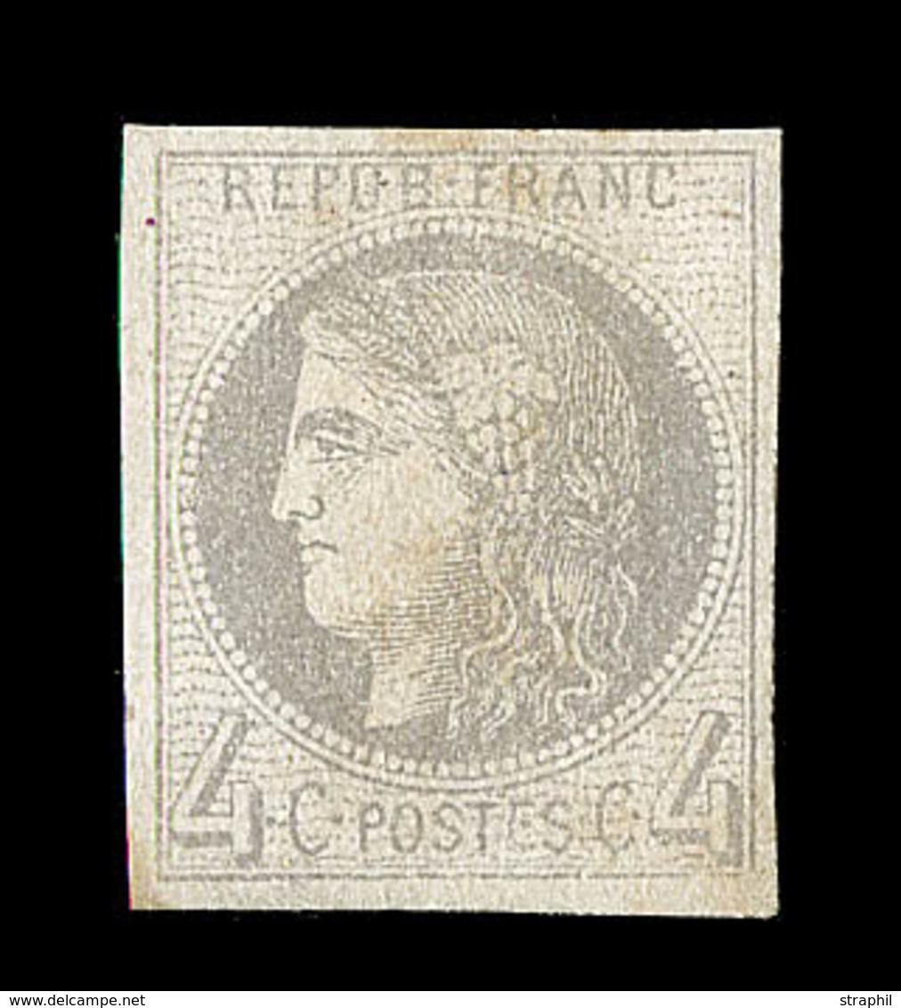 * EMISSION DE BORDEAUX - * - N°41 - 4c Gris Jaunâtre- TB - 1870 Emission De Bordeaux