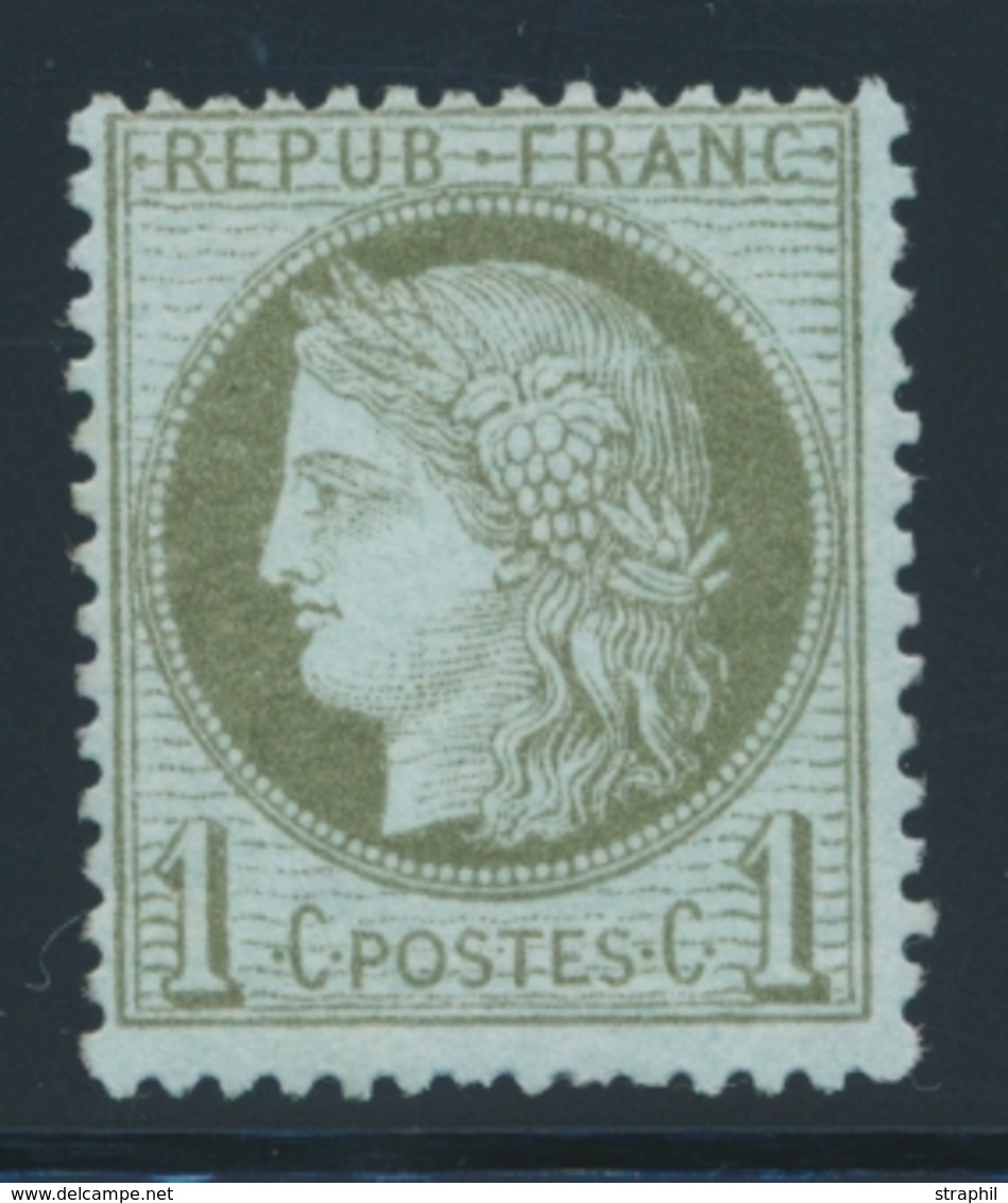 (**) CERES III ème REPUBLIQUE - (**) - N°50 - 1c Vert Clair Olive - TB - 1871-1875 Cérès