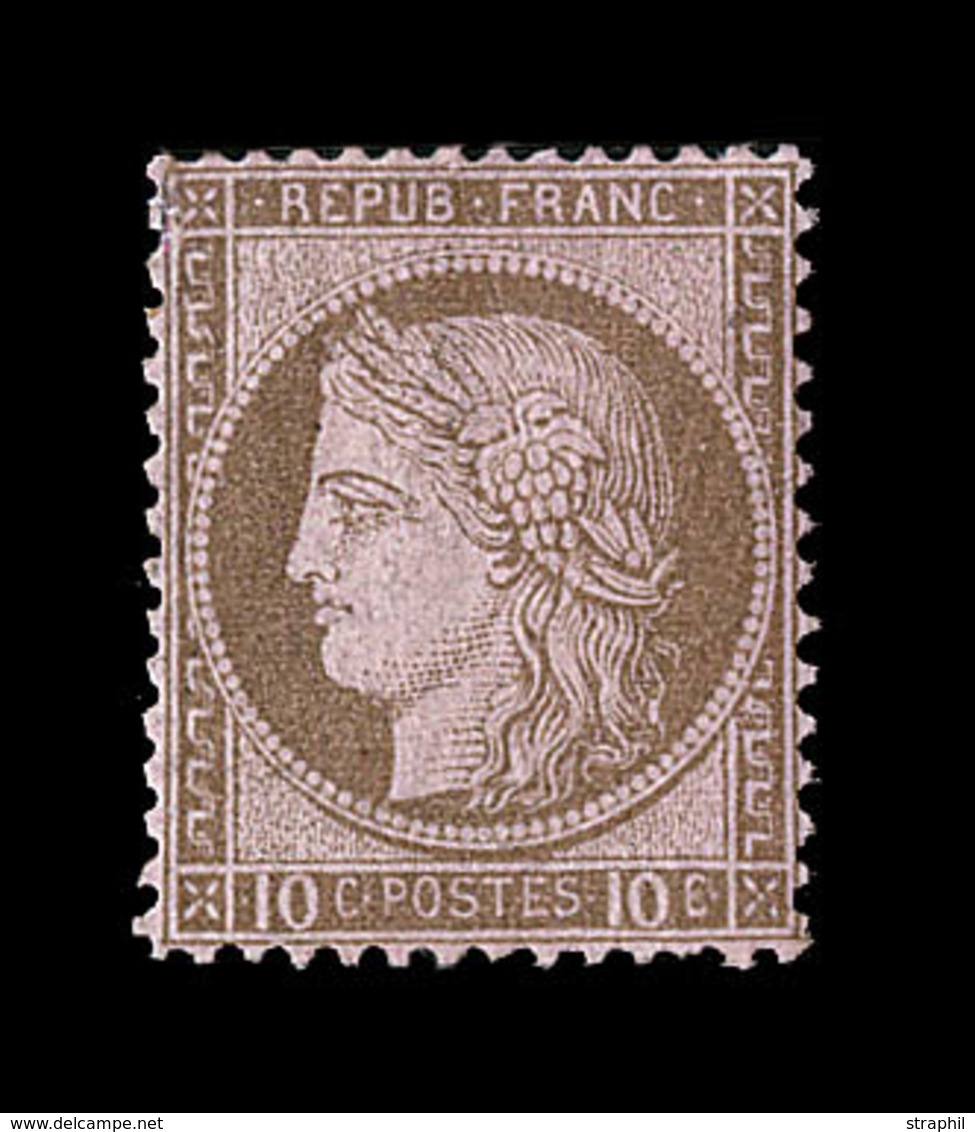 ** CERES III ème REPUBLIQUE - ** - N°54 - 10c Brun S/rose - TB - 1871-1875 Cérès