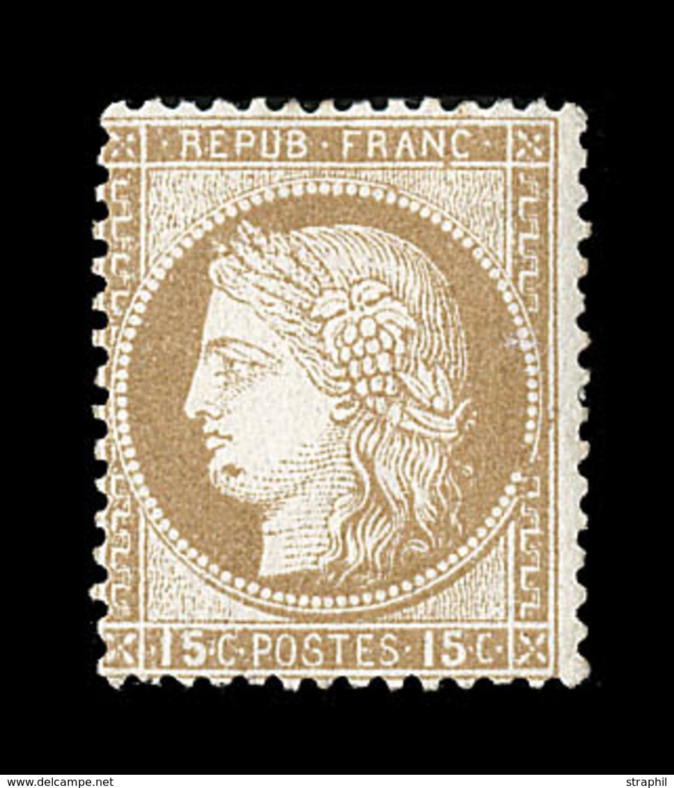 (**) CERES III ème REPUBLIQUE - (**) - N°55 - 15c Bistre - TB - 1871-1875 Cérès