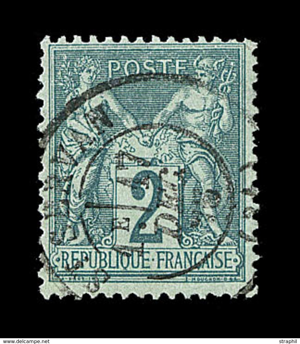 O TYPE SAGE - O - N°62 - 2c Vert - Belle Oblit. St Sevran - TB - 1876-1878 Sage (Type I)