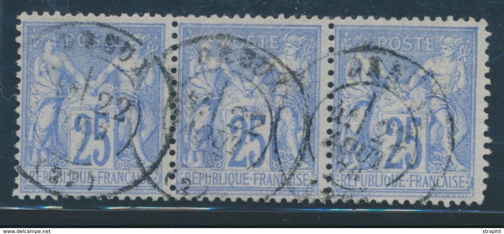 * TYPE SAGE - * - N°68 - 25c Bleu - Frais - Signé Roumet/Miro - TB - 1876-1878 Sage (Type I)