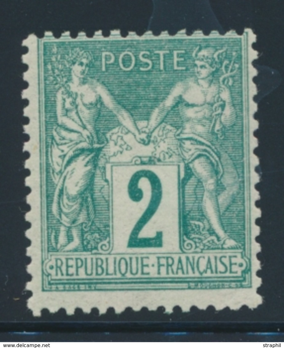 (*) TYPE SAGE - (*) - N°73c - 20c Bleu Foncé - Granet ND - B/TB - 1876-1878 Sage (Type I)