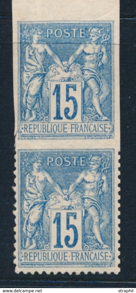 ** VARIETES SUR CLASSIQUES - ** - N°90 - Bloc De 4 - BDF - Impression Recto-verso - TB - Non Classés