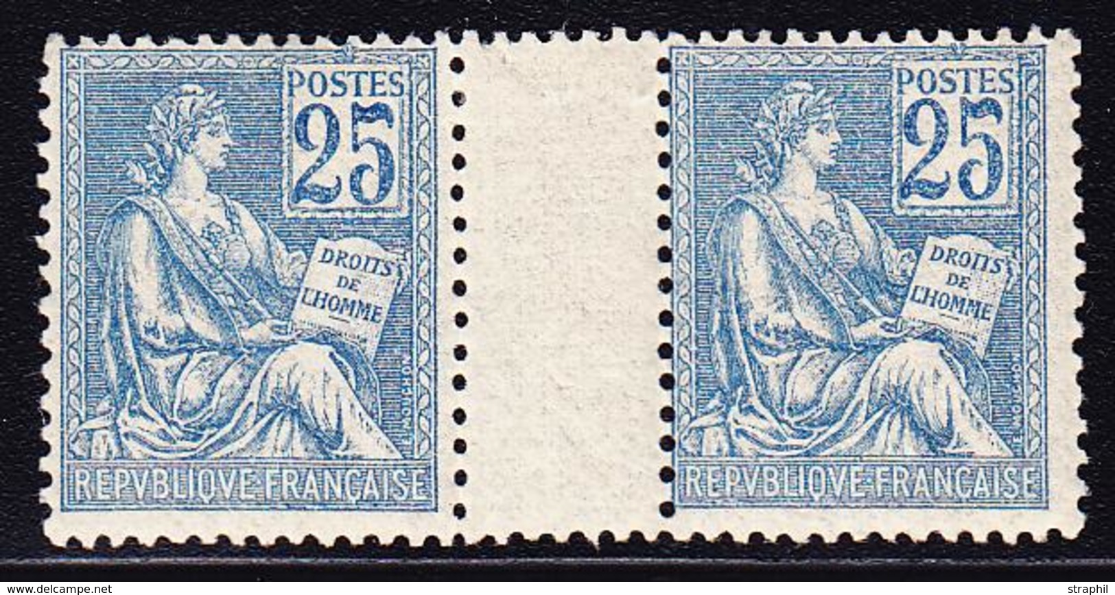 ** TYPE MOUCHON - ** - N°114 - 25c Bleu - Pièce De Luxe - TB - 1900-02 Mouchon