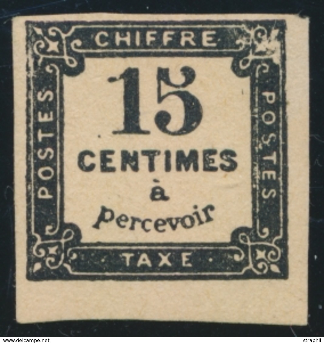 (*) TIMBRES TAXE - (*) - N°5A - Volute Intacte - TB - 1859-1959 Neufs
