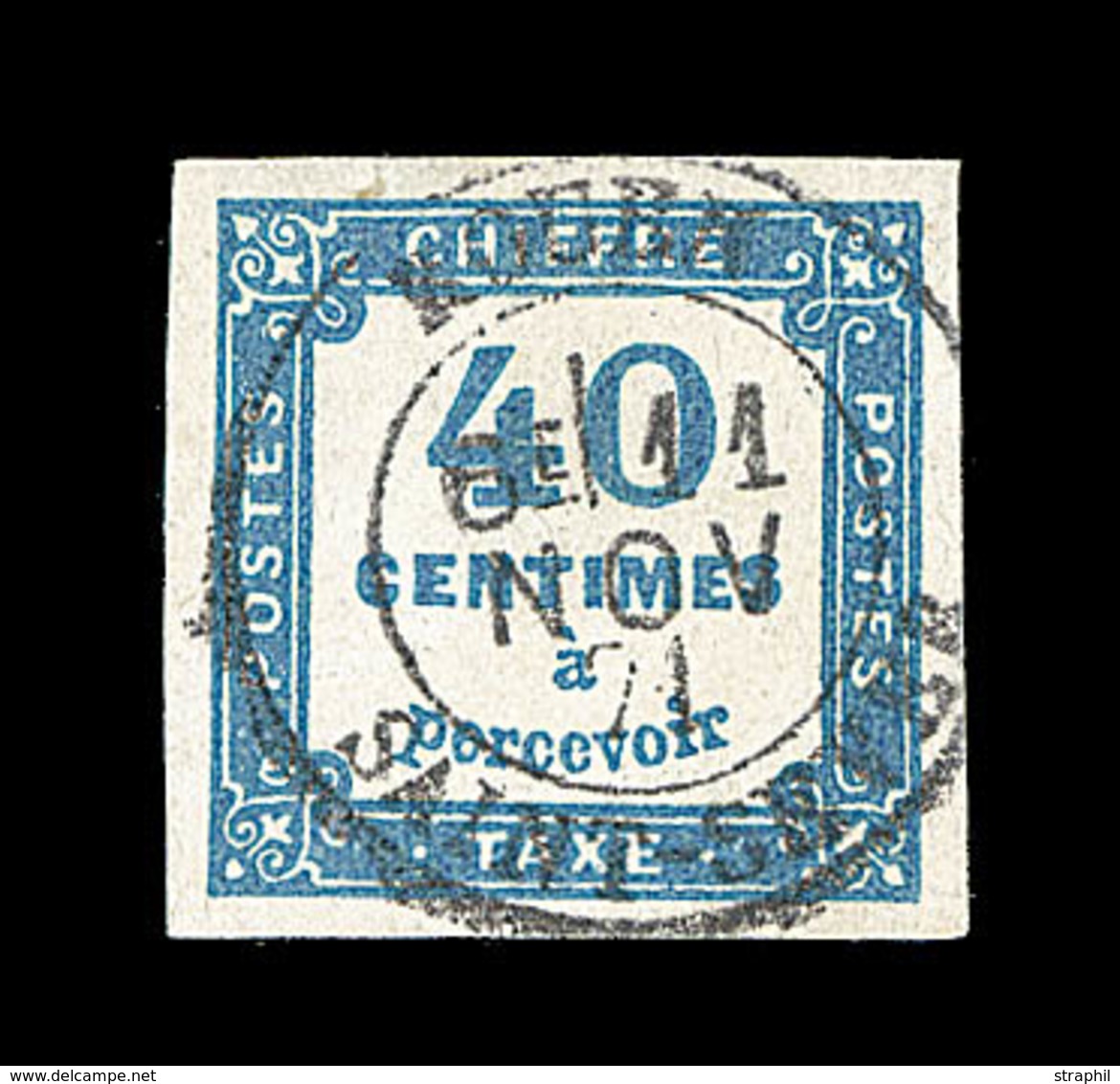 * TIMBRES TAXE - * - N°8 - 60c Bistre - Signé Senf - TB - 1859-1959 Neufs