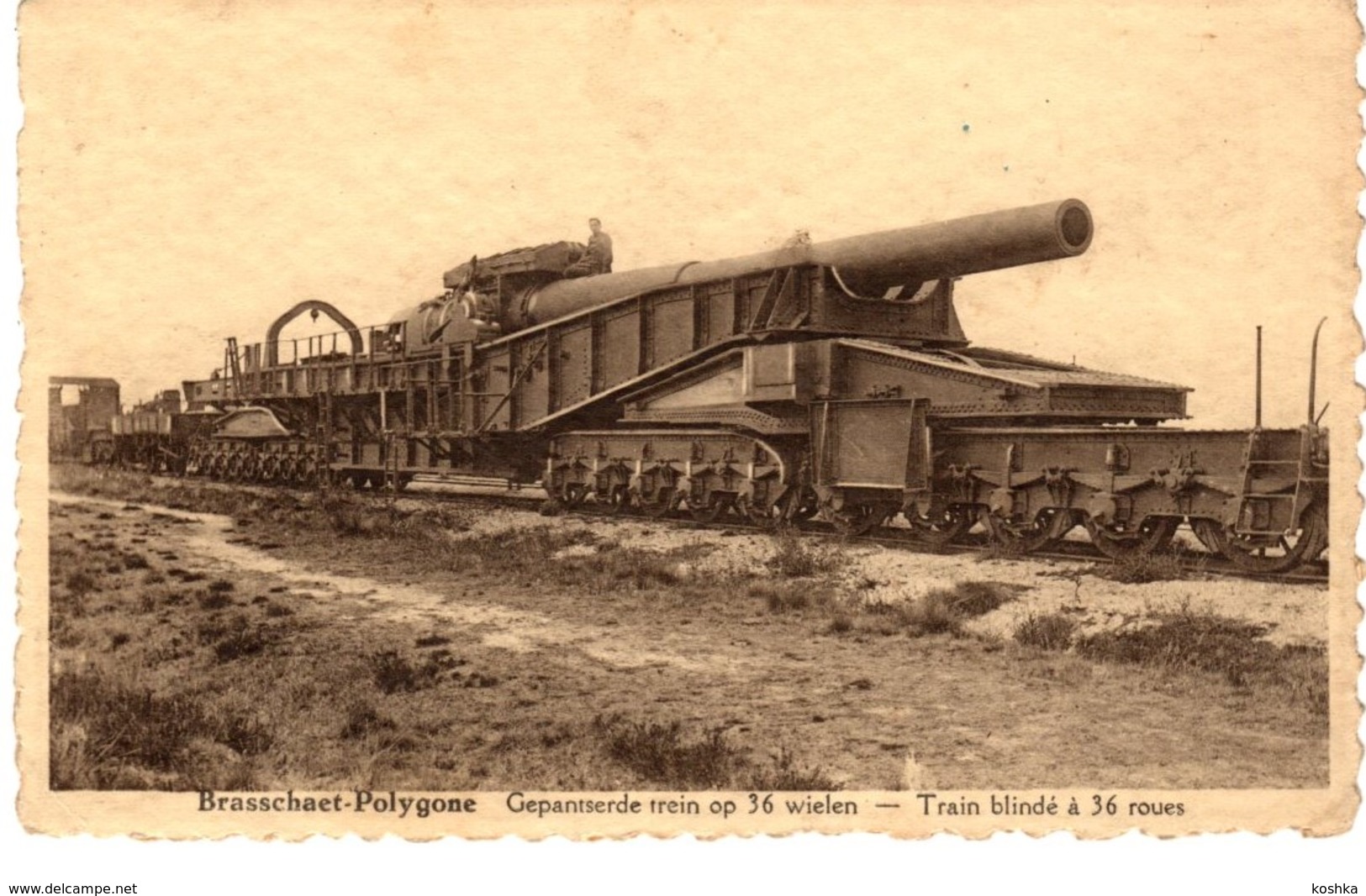 Brasschaat - Polygone - Gepantserde Trein Op 36 Wielen Met Kanon - Train Blindé Avec Canon - 1929 - C - Brasschaat