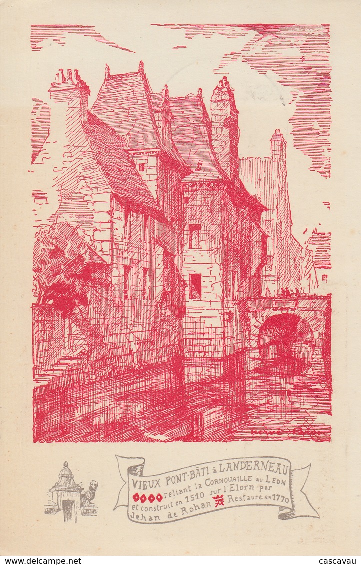 Carte   FRANCE  Exposition  Philatélique   LANDERNAU   1944 - Esposizioni Filateliche