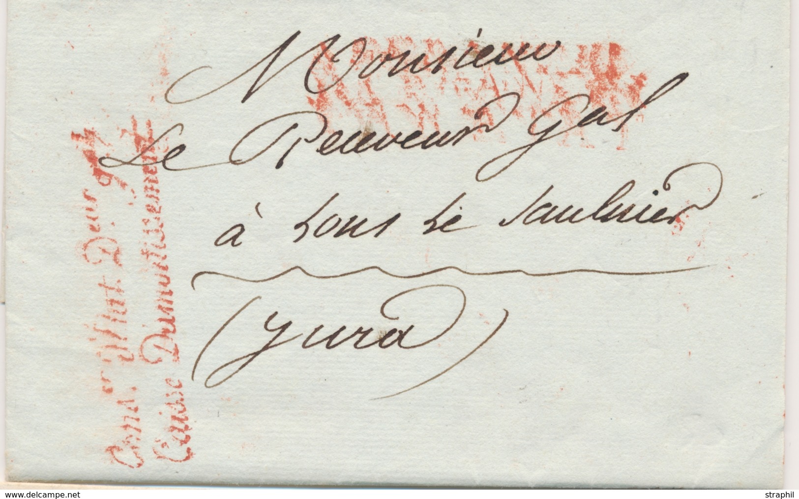 LSC FRANCHISES - LSC - Dir. Gal De Caisse D'Amort. Et Dépôt (Rge) Joli Cachet Rge Au Verso - TB - 1801-1848: Précurseurs XIX