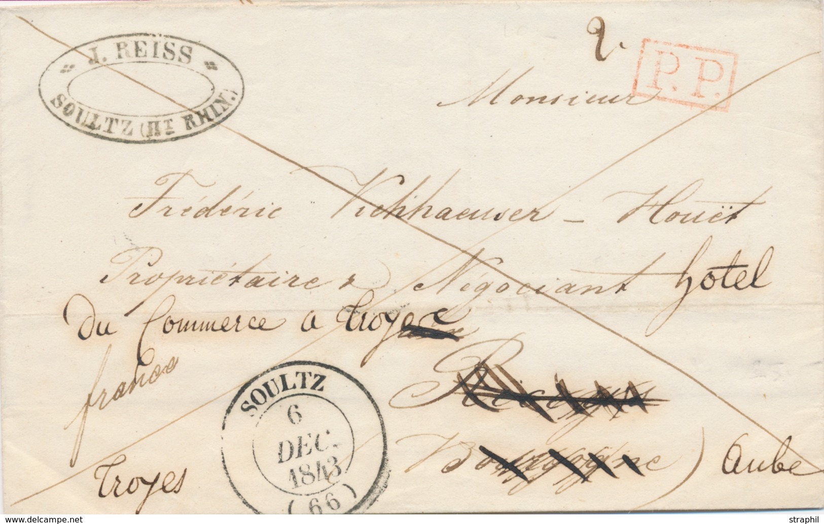 LAC DEBOURSES - LAC - Déb. De Saverne (manuscrit) - TB - Lettres & Documents